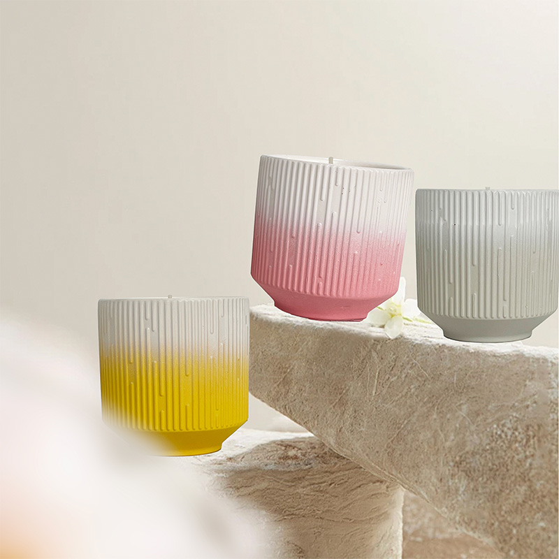 Romantic Gradient Natural Ambiance Scented Candle with Long-Lasting Fragrance, Soy Wax