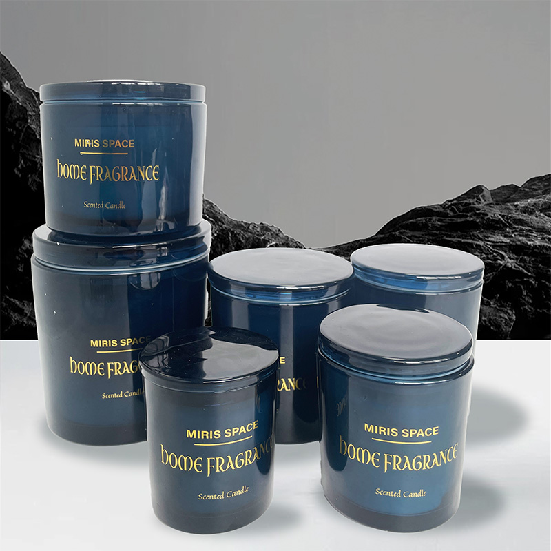 Multi-Size Simple Premium Dark Jar Scented Candle Soy Wax