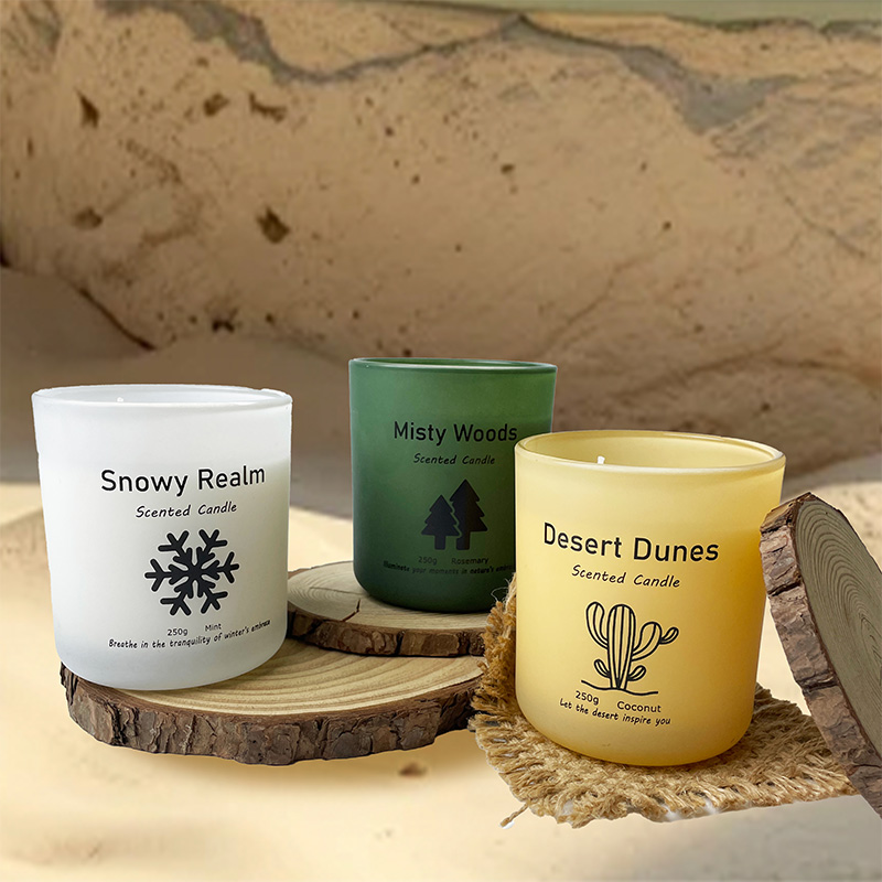 Simple Premium Woody Scent Scented Candle Pure Natural Soy Wax