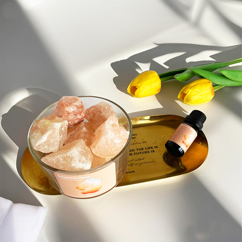 Orange Crystal Aroma Stone Essential Oil Diffuser Long-Lasting Scent Home Bedroom Indoor