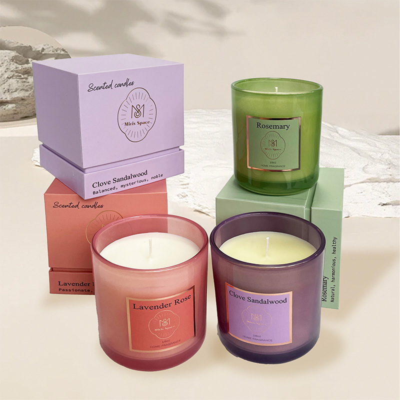 Exquisite Gift Box Lavender Scented Candle – Natural Soy Wax, Private Custom Logo