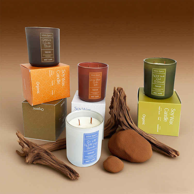 Geometric Line Packaging Soy Wax Scented Candle – Private Custom Logo