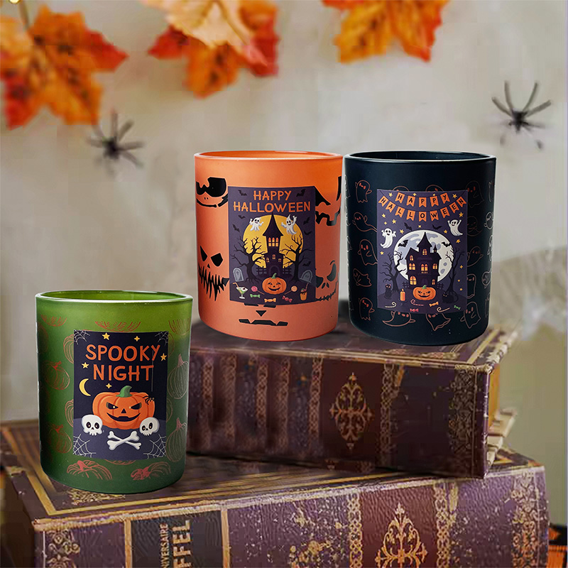 Ghost Pumpkin Halloween Scented Candle Indoor Long-Lasting Scent Diffusion Natural Soy Wax