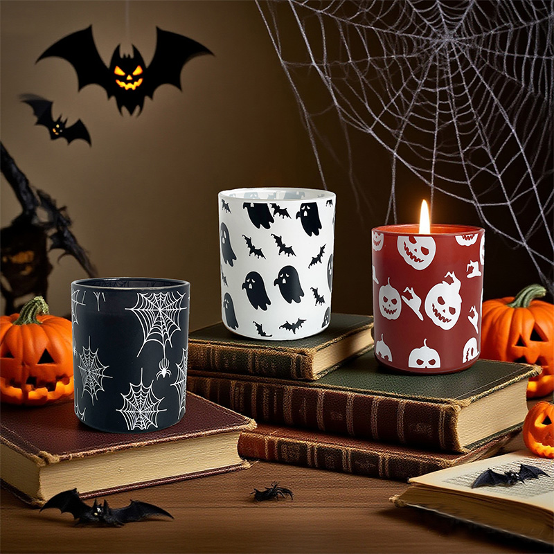 Halloween Spider Ghost Quirky Scented Candle Festive Ambiance Natural Soy Wax