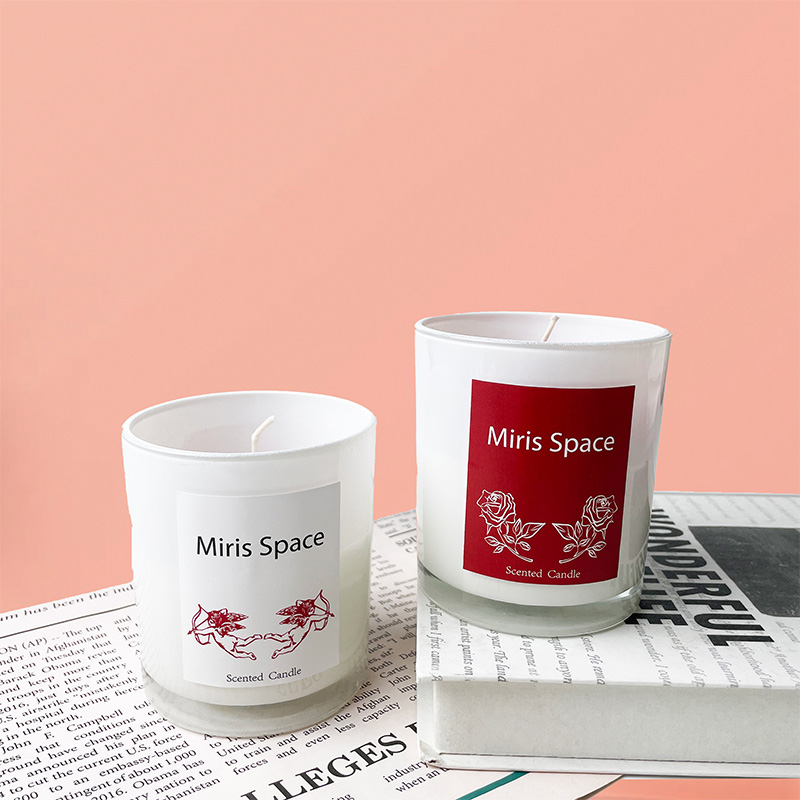 Valentine'S Day Rose Scented Candle Cotton Wick Custom Logo Natural Soy Wax