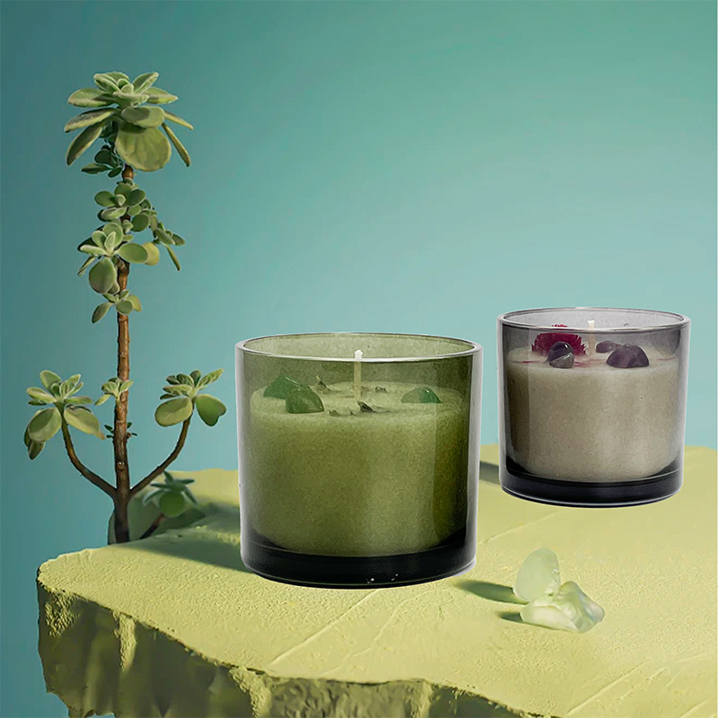 Crystal Dried Flower Healing Scented Candle Soothing And Relaxing Natural Soy Wax Custom Logo