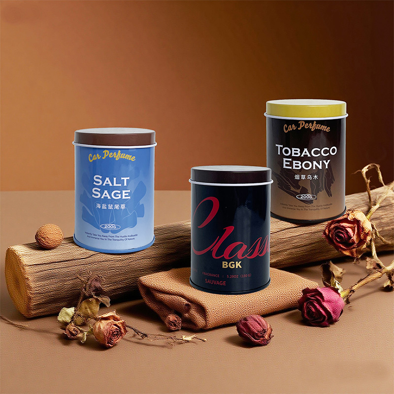 Premium Woody Scent Tin Scented Candle Soy Wax